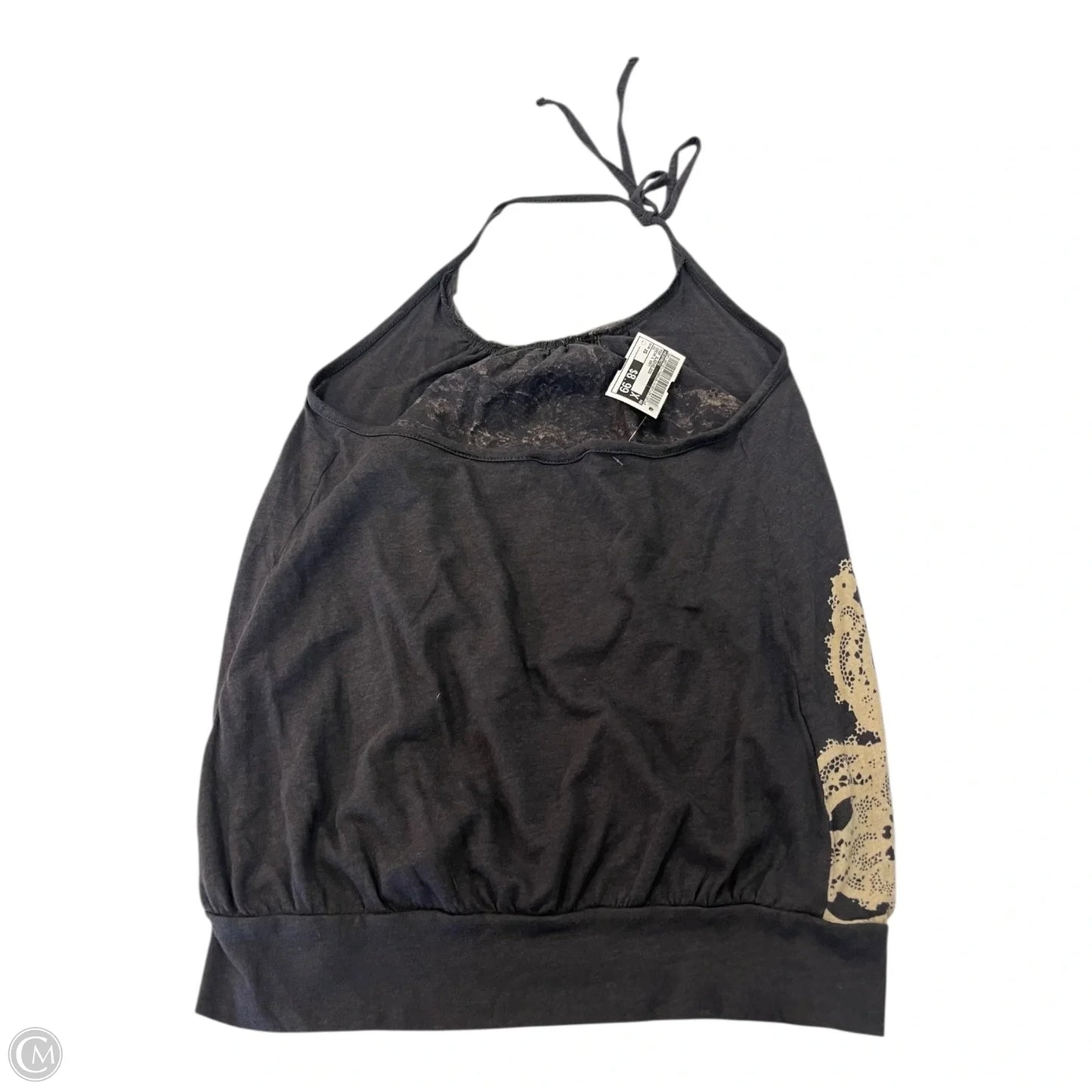 Top Sleeveless By Express In Cream & Grey, Size: Xs