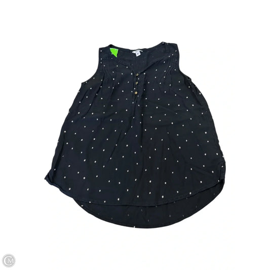 Top Sleeveless By Sonoma In Black & White, Size: S