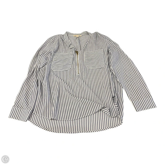 Top Long Sleeve By Michael By Michael Kors In Striped Pattern, Size: Xl