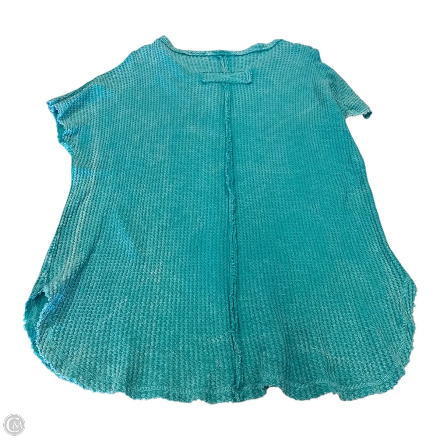 Top Short Sleeve By Zenana In Teal, Size: M