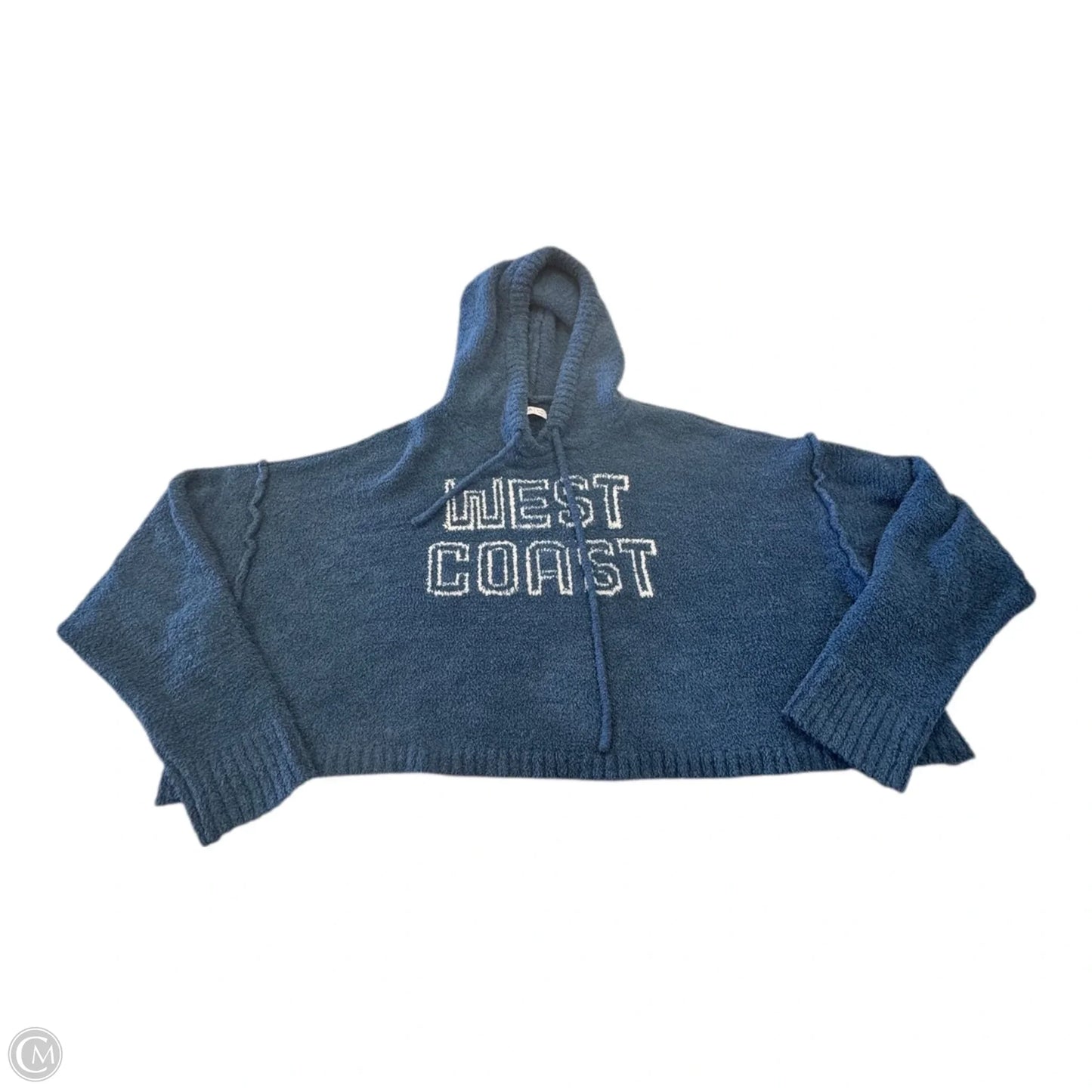 Sweatshirt Hoodie By Arizona In Blue & White, Size: 3x