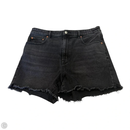 Shorts By American Eagle In Black Denim, Size: 12