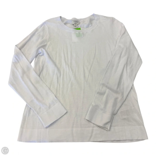 Top Long Sleeve Basic By J. Crew In White, Size: M