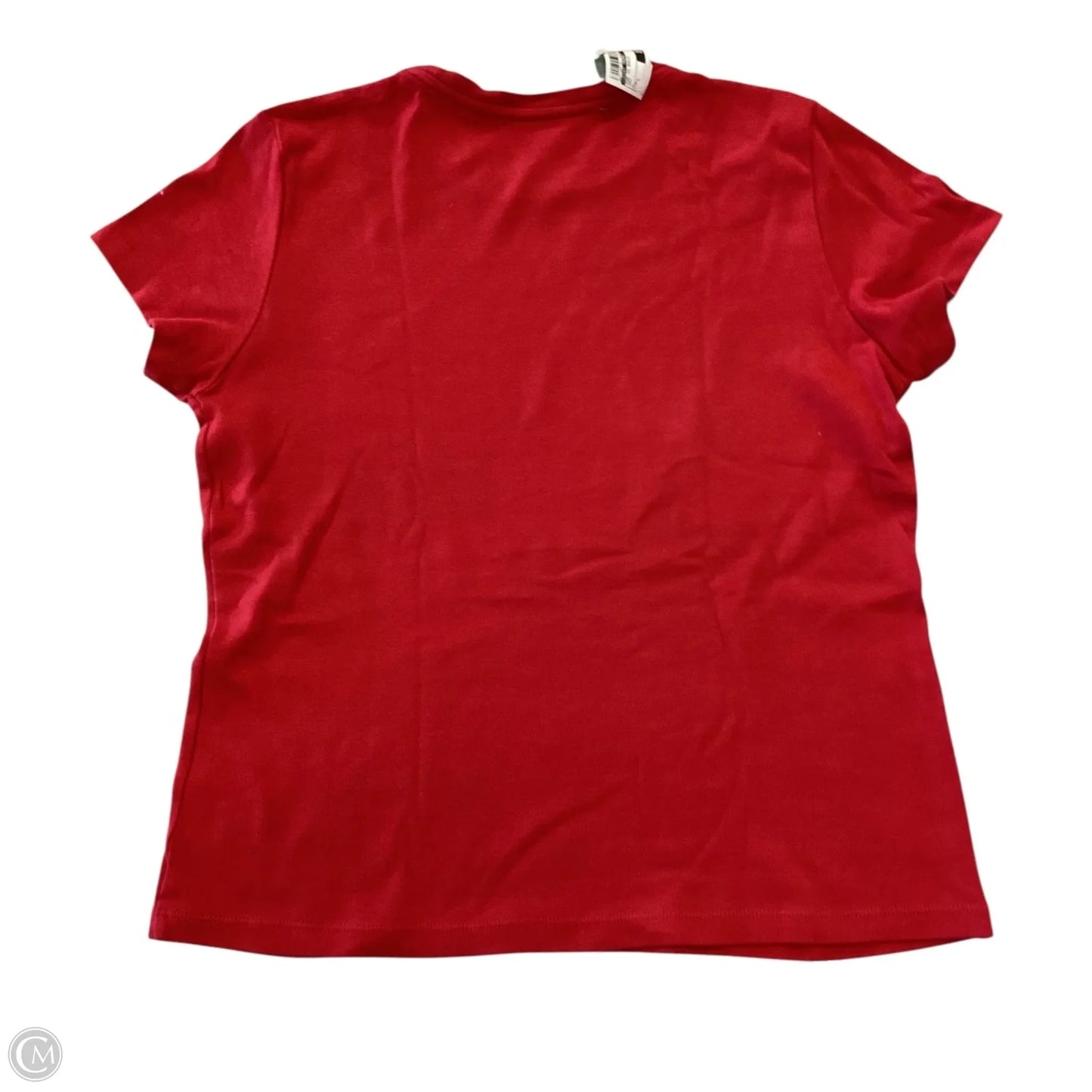 Top Short Sleeve Basic By Saint Tropez In Red, Size: L