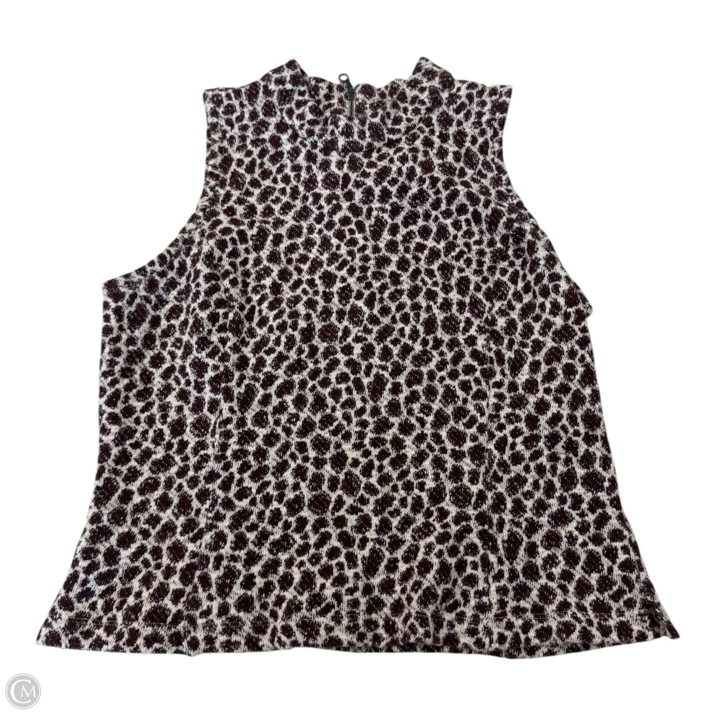 Blouse Sleeveless By Anthropologie In Animal Print, Size: S