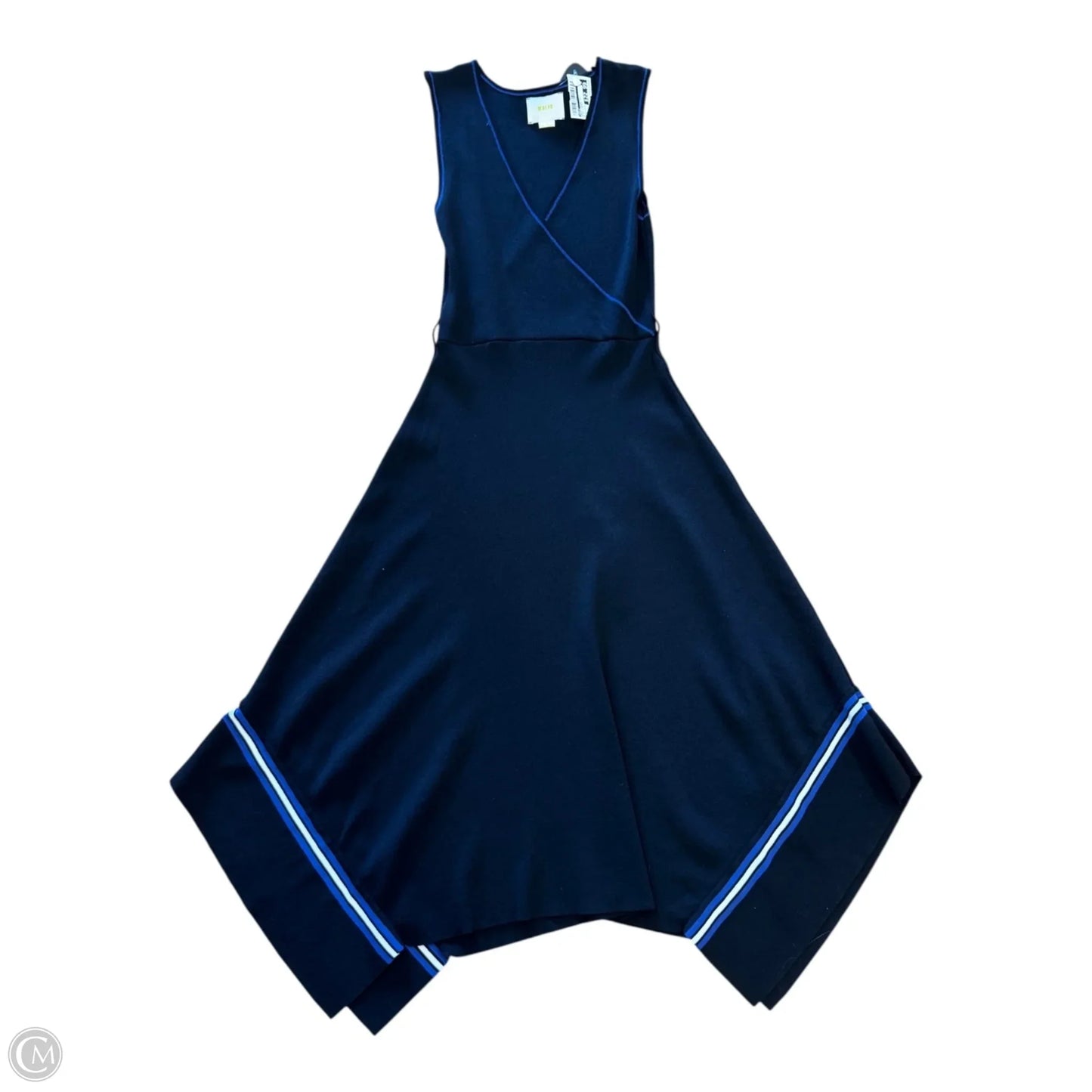 Dress Casual Midi By Maeve In Black & Blue, Size: S