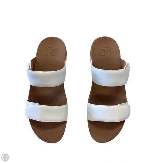 Sandals Heels Wedge By Fitflop In White, Size: 10