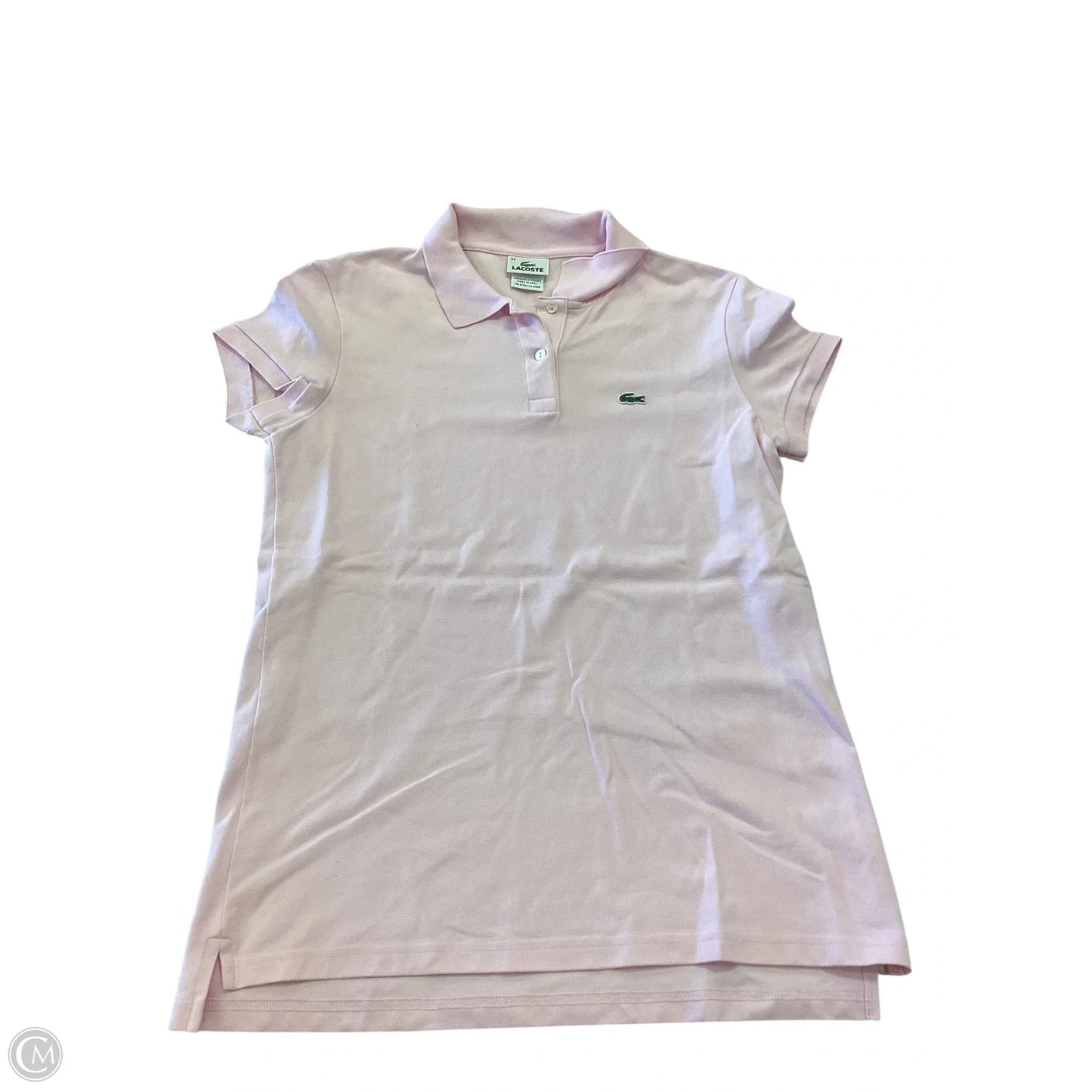 Top Short Sleeve By Lacoste In Pink, Size: Xl