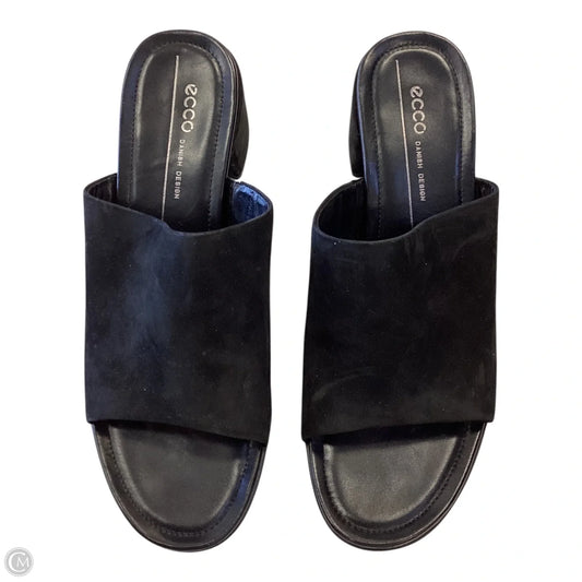 Shoes Heels Block By Ecco In Black, Size: 8.5