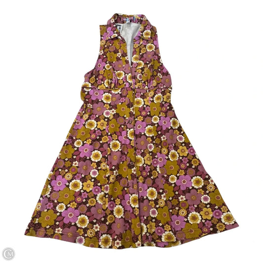Dress Casual Short By Urban Outfitters In Floral Print, Size: Xs