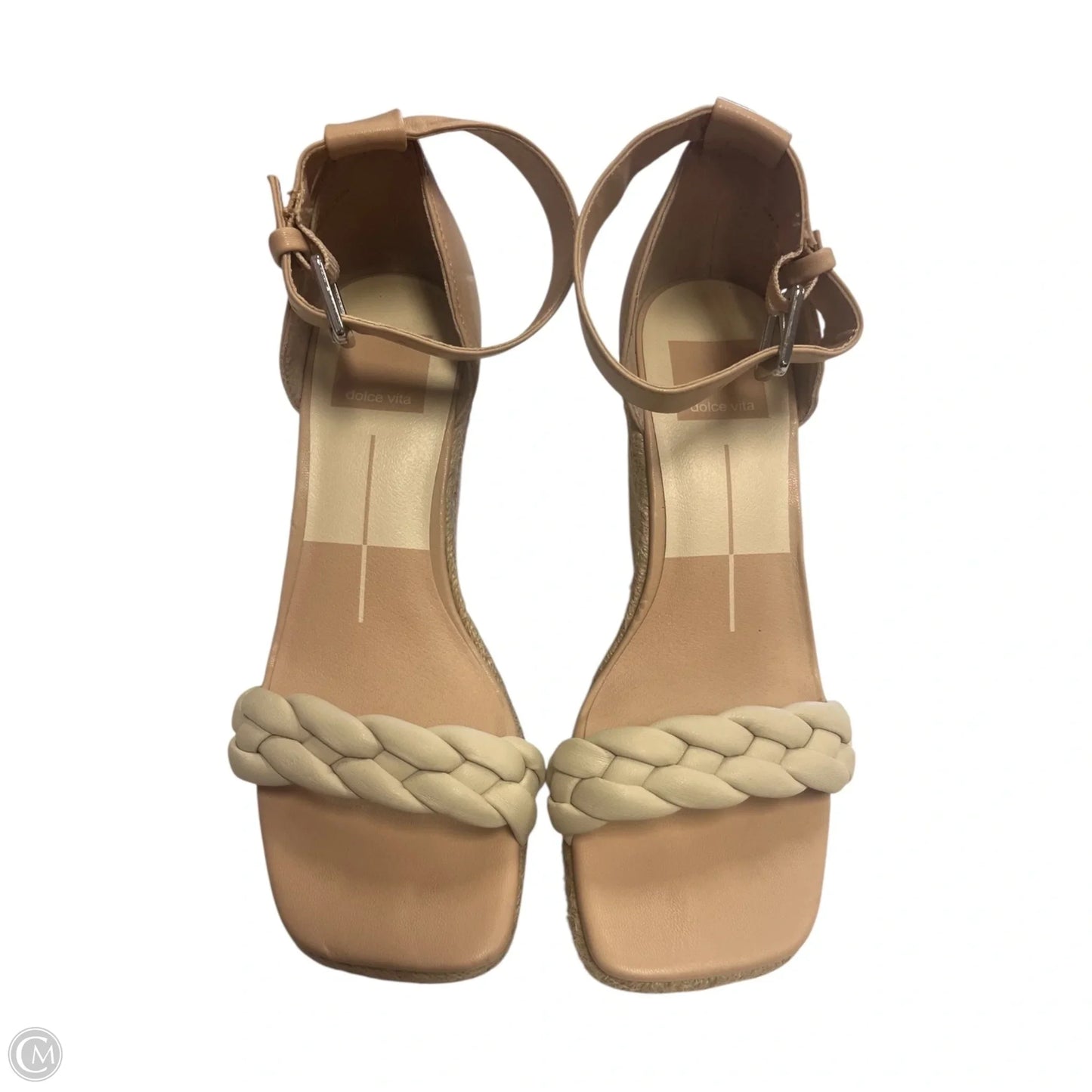 Shoes Heels Wedge By Dolce Vita In Cream & Tan, Size: 6.5