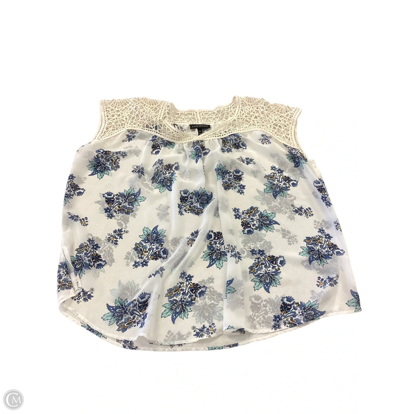Top Sleeveless By Lane Bryant In Floral Print, Size: 16