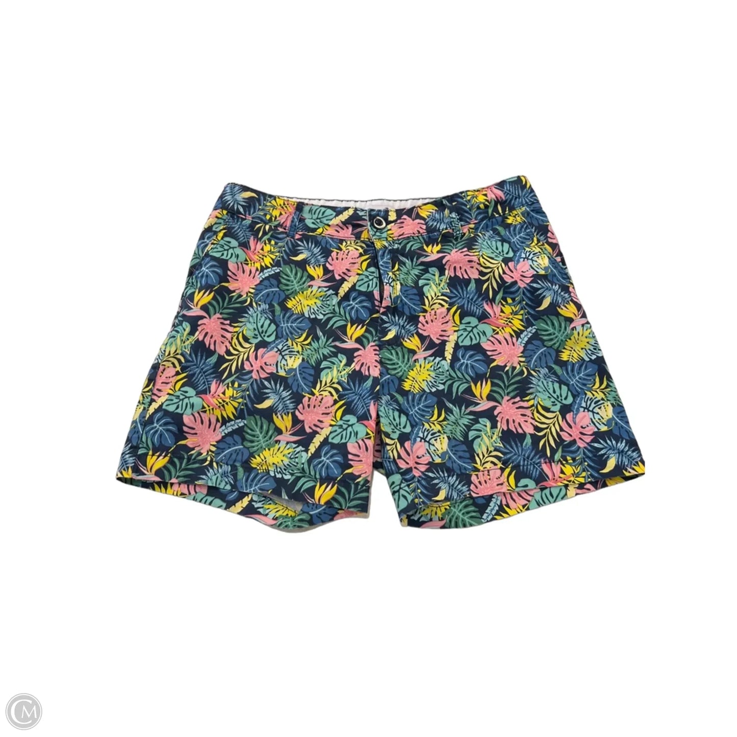 Shorts By Caribbean Joe In Tropical Print, Size: 10