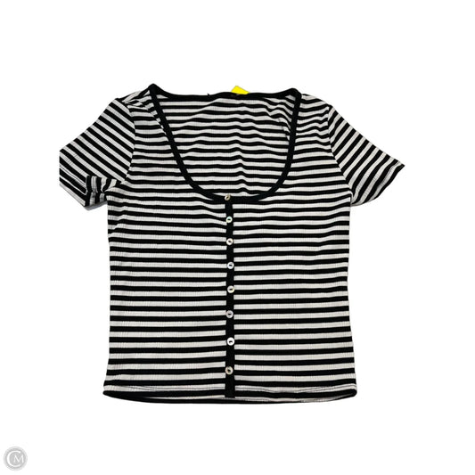 Top Short Sleeve By Clothes Mentor In Striped Pattern, Size: M
