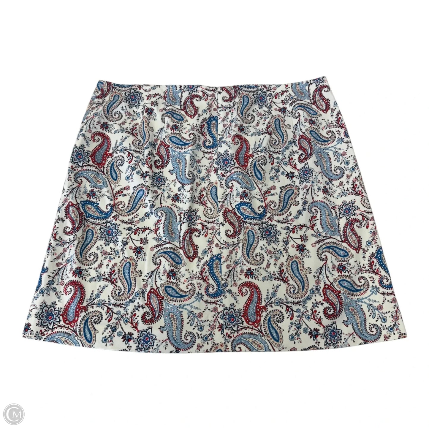 Skirt Maxi By Ann Taylor In Blue & Red & White, Size: 16