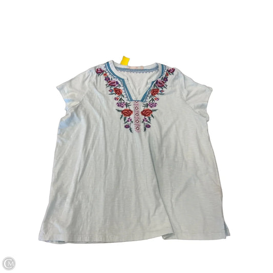 Top Short Sleeve By Soft Surroundings In Floral Print, Size: 2x