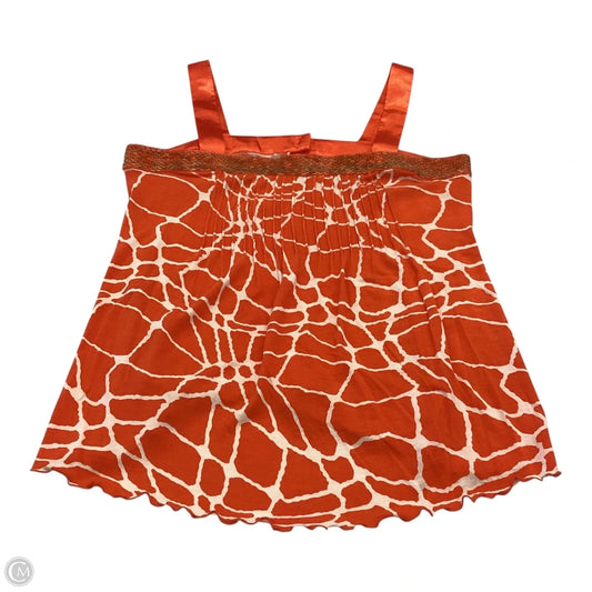 Top Sleeveless By Inc In Orange, Size: Petite   S
