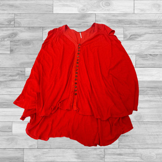 Red Top Sleeveless Free People, Size Xs