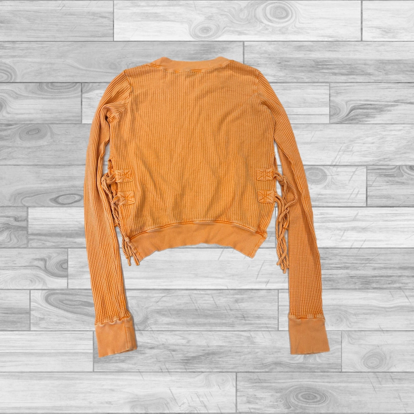 Orange Top Long Sleeve Free People, Size Xs