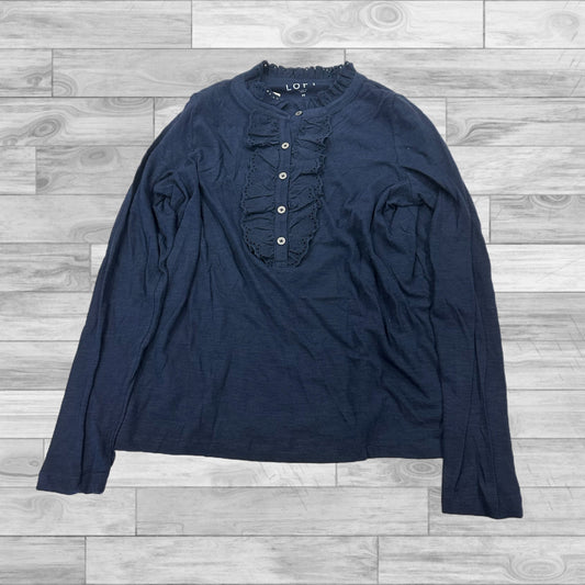 Top Long Sleeve By J. Crew In Blue, Size: M