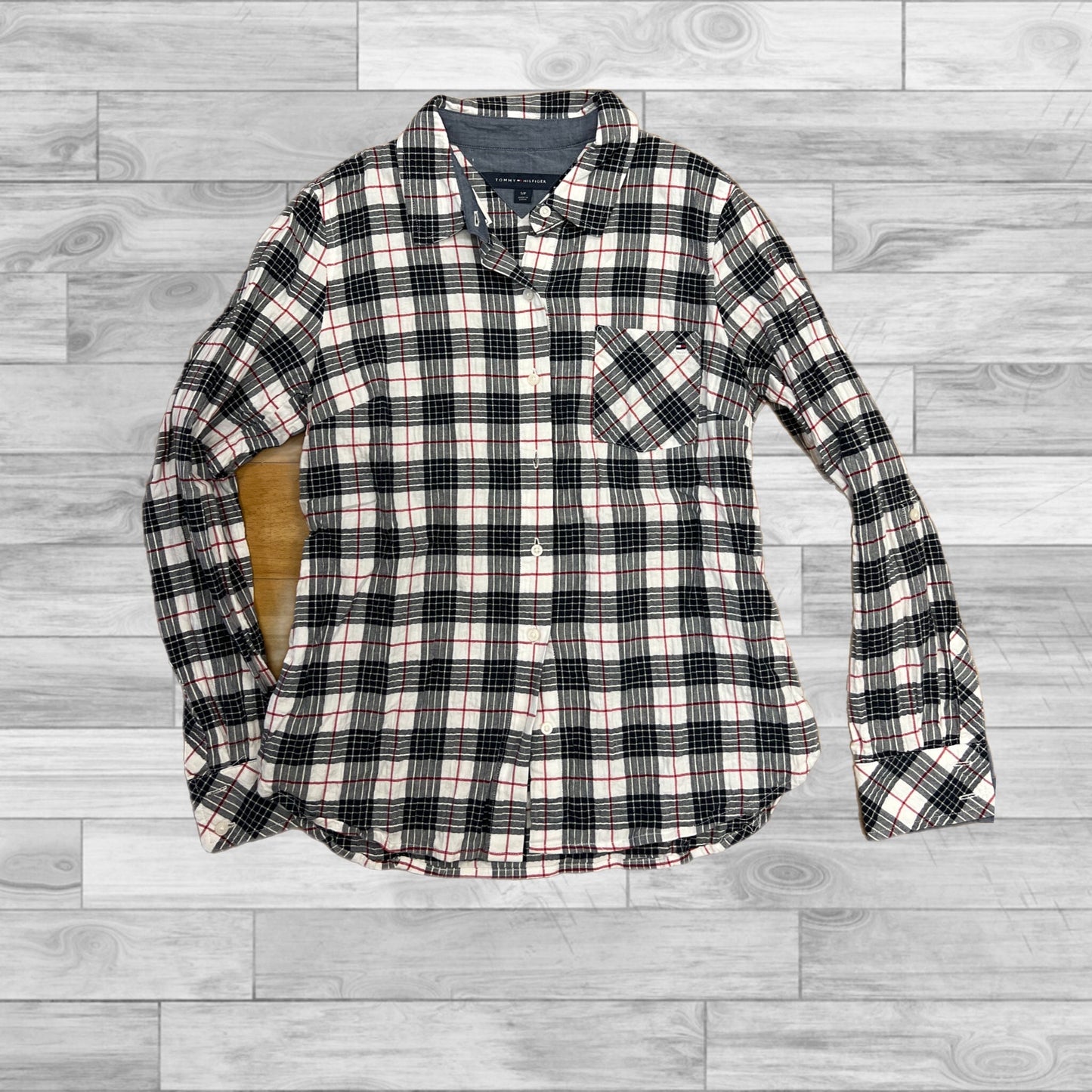 Top Long Sleeve By Tommy Hilfiger In Multi-colored, Size: S