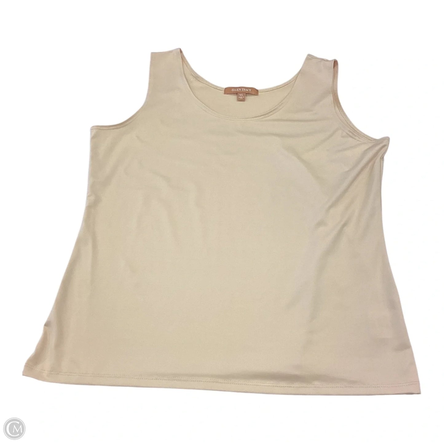 Top Sleeveless By Ellen Tracy In Brown, Size: Xl