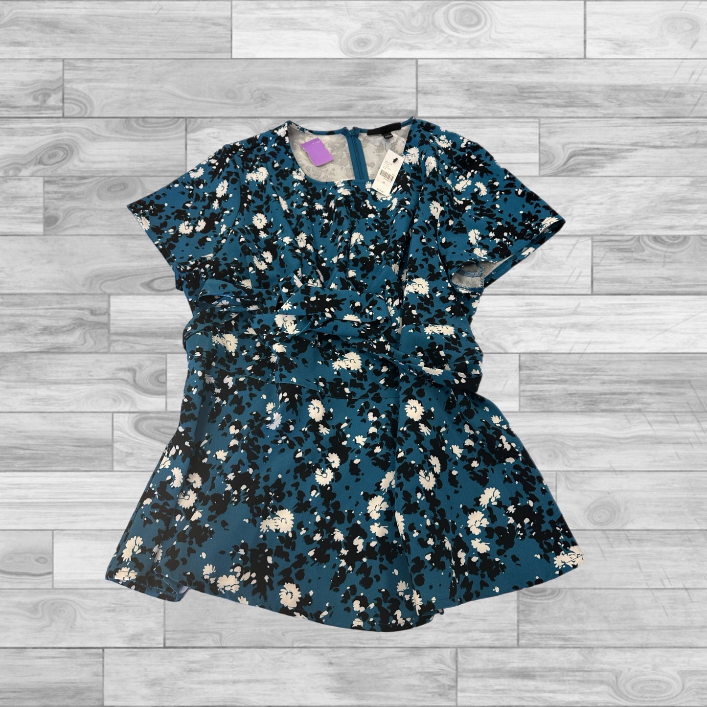 Teal Top Short Sleeve Lane Bryant, Size 20