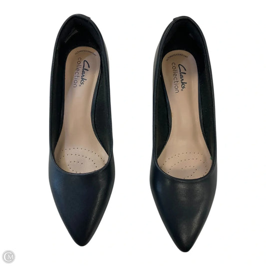 Shoes Heels Block By Clarks In Black, Size: 8.5