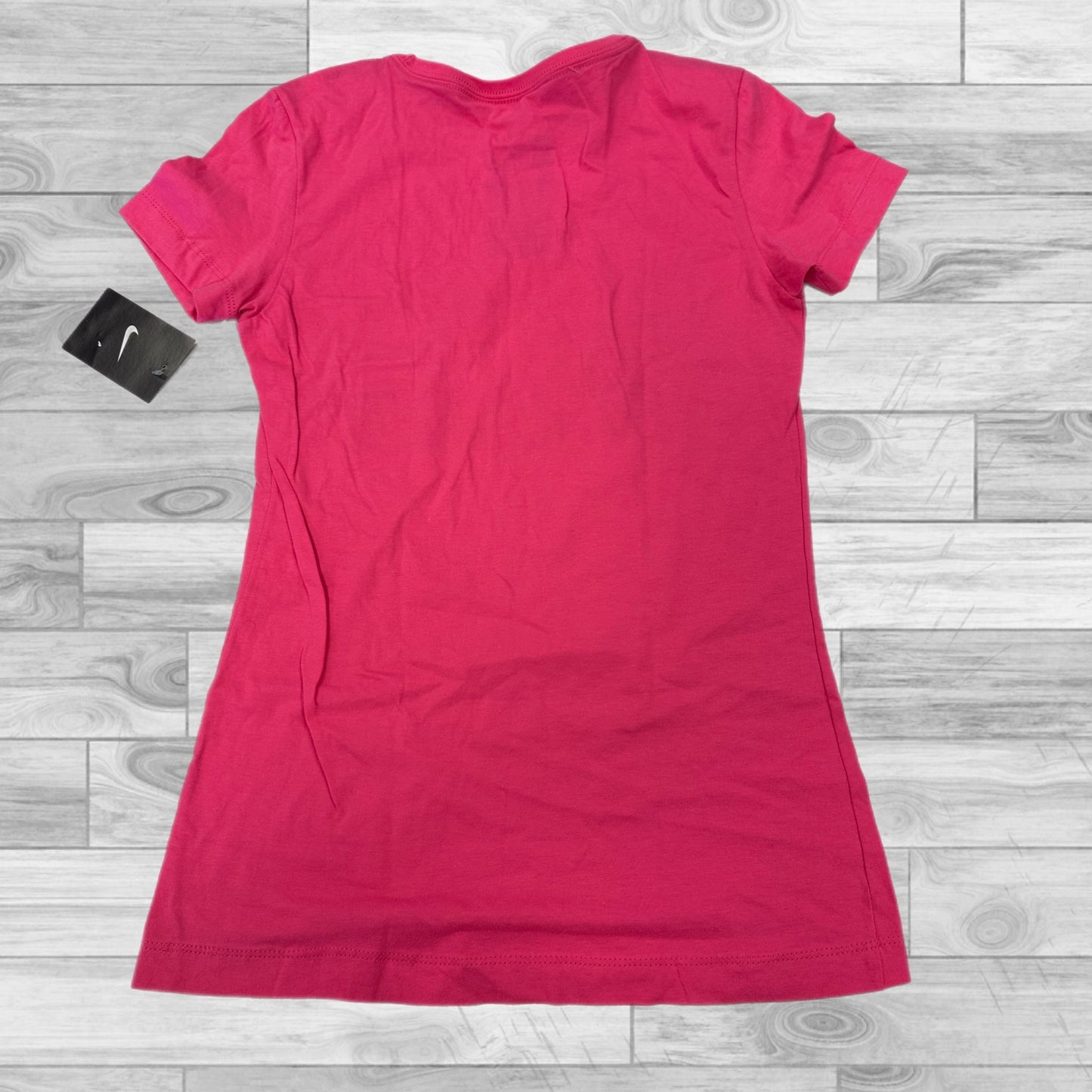 Pink Top Short Sleeve Basic Nike Apparel, Size S