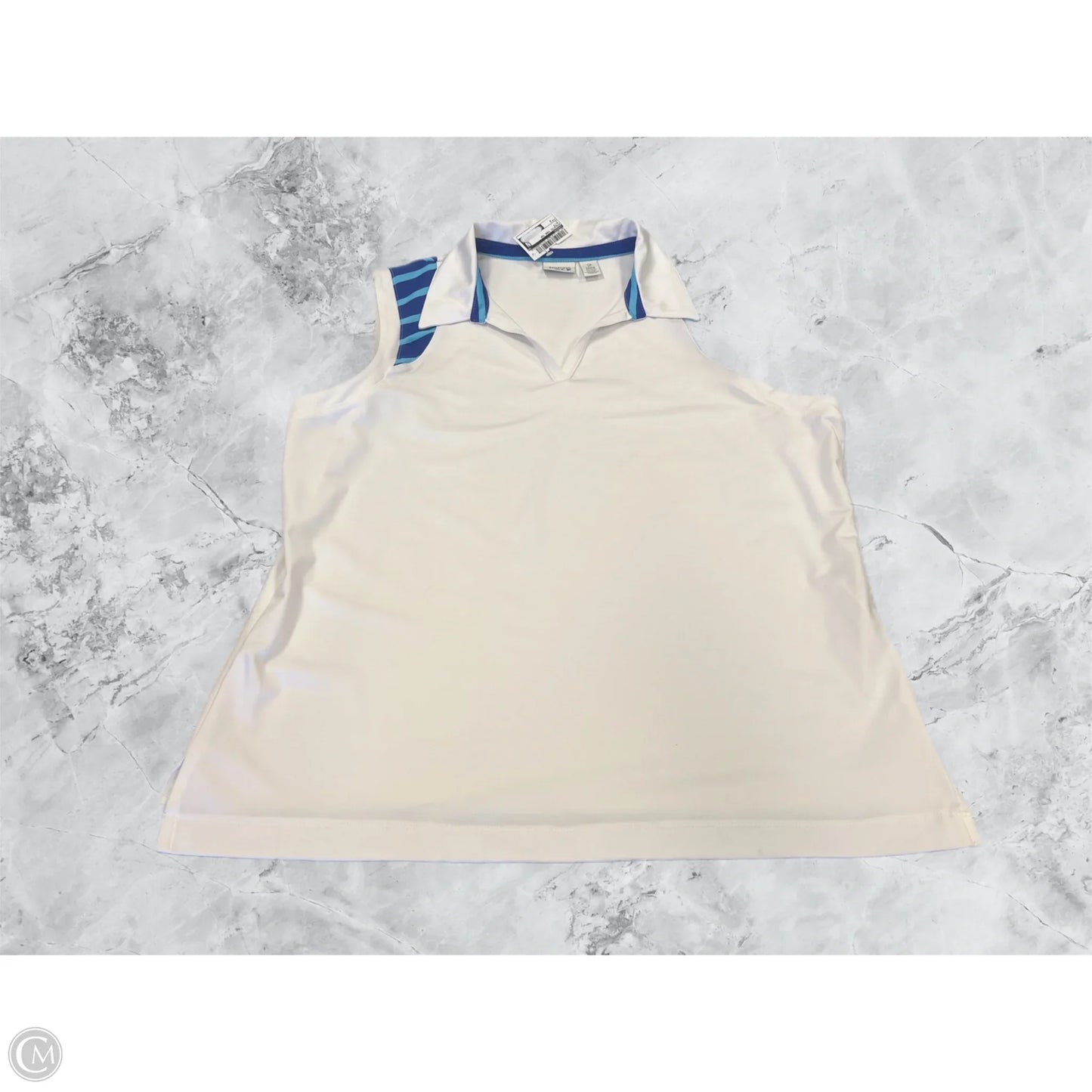 Athletic Tank Top By Chicos In White, Size: 2