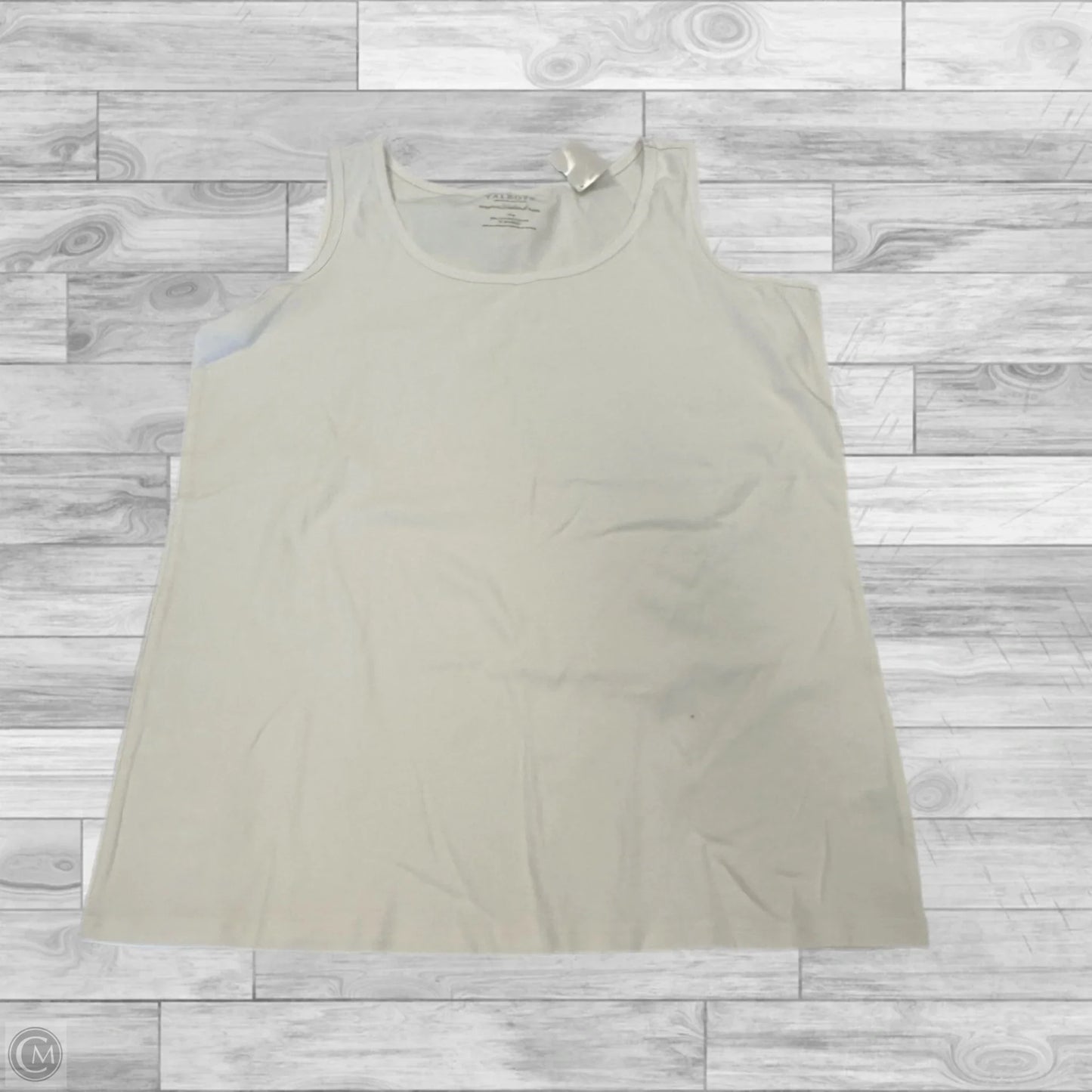 Tank Top By Talbots In White, Size: 1x