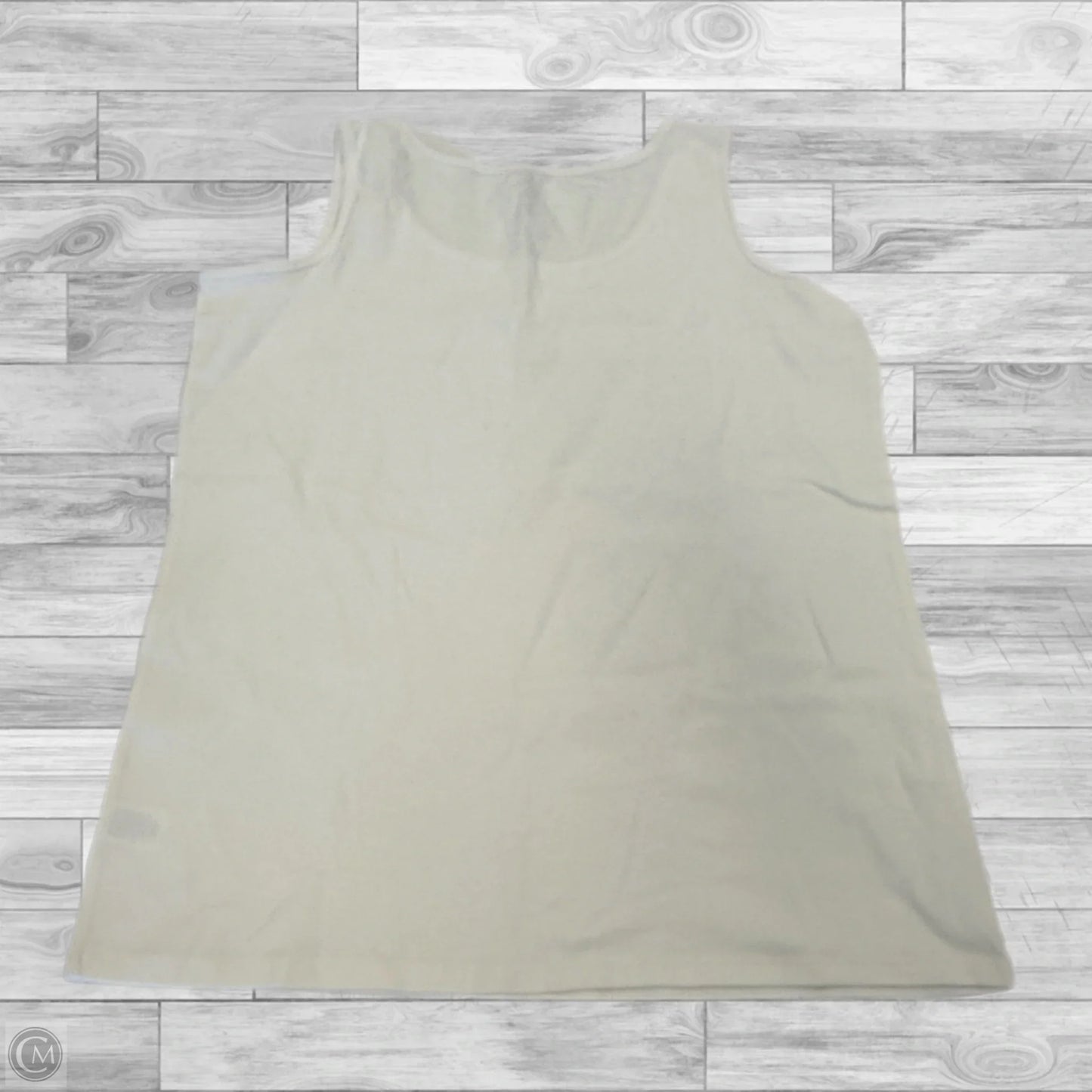 Tank Top By Talbots In White, Size: 1x