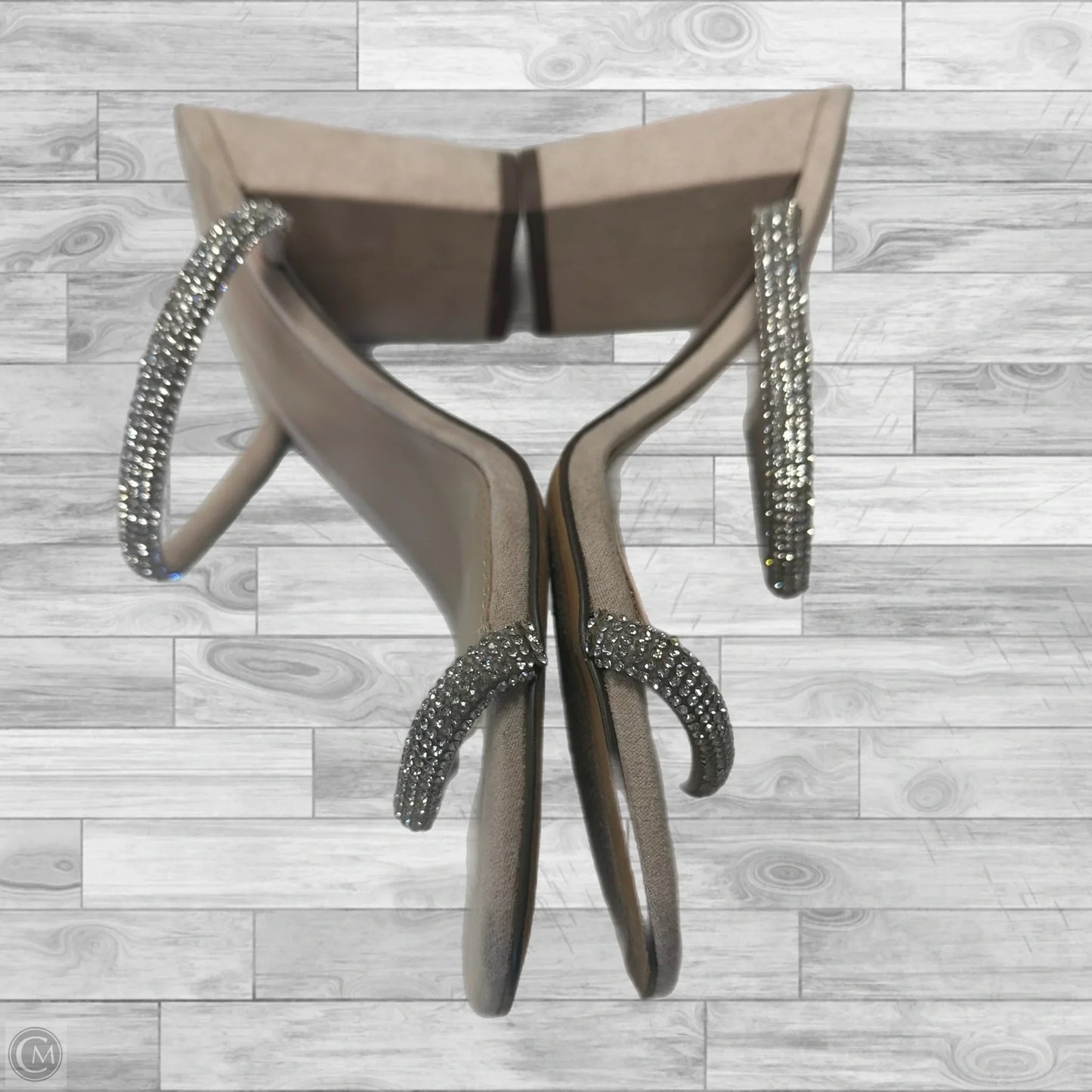 Shoes Heels Block By Madden Girl In Silver & Tan, Size: 10