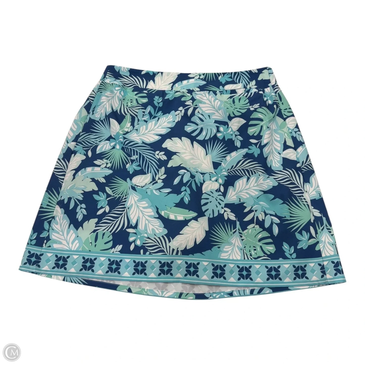 Skort By Croft And Barrow In Blue & Green, Size: S