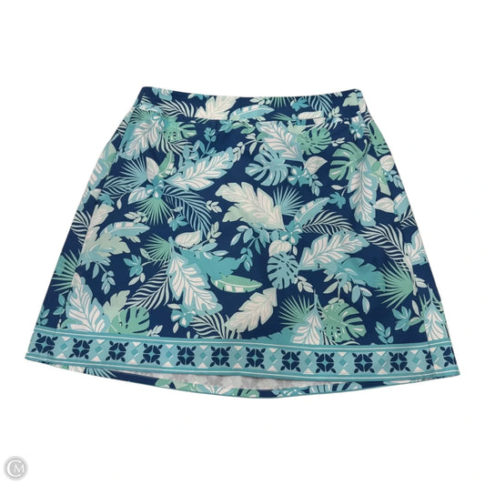 Skort By Croft And Barrow In Blue & Green, Size: S