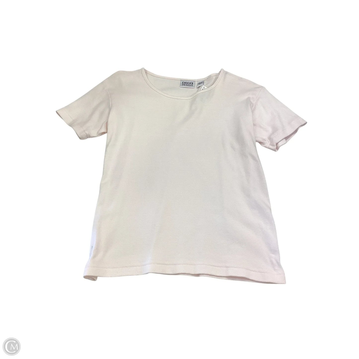 Top Short Sleeve By Chicos Private Collection In Pink, Size: M