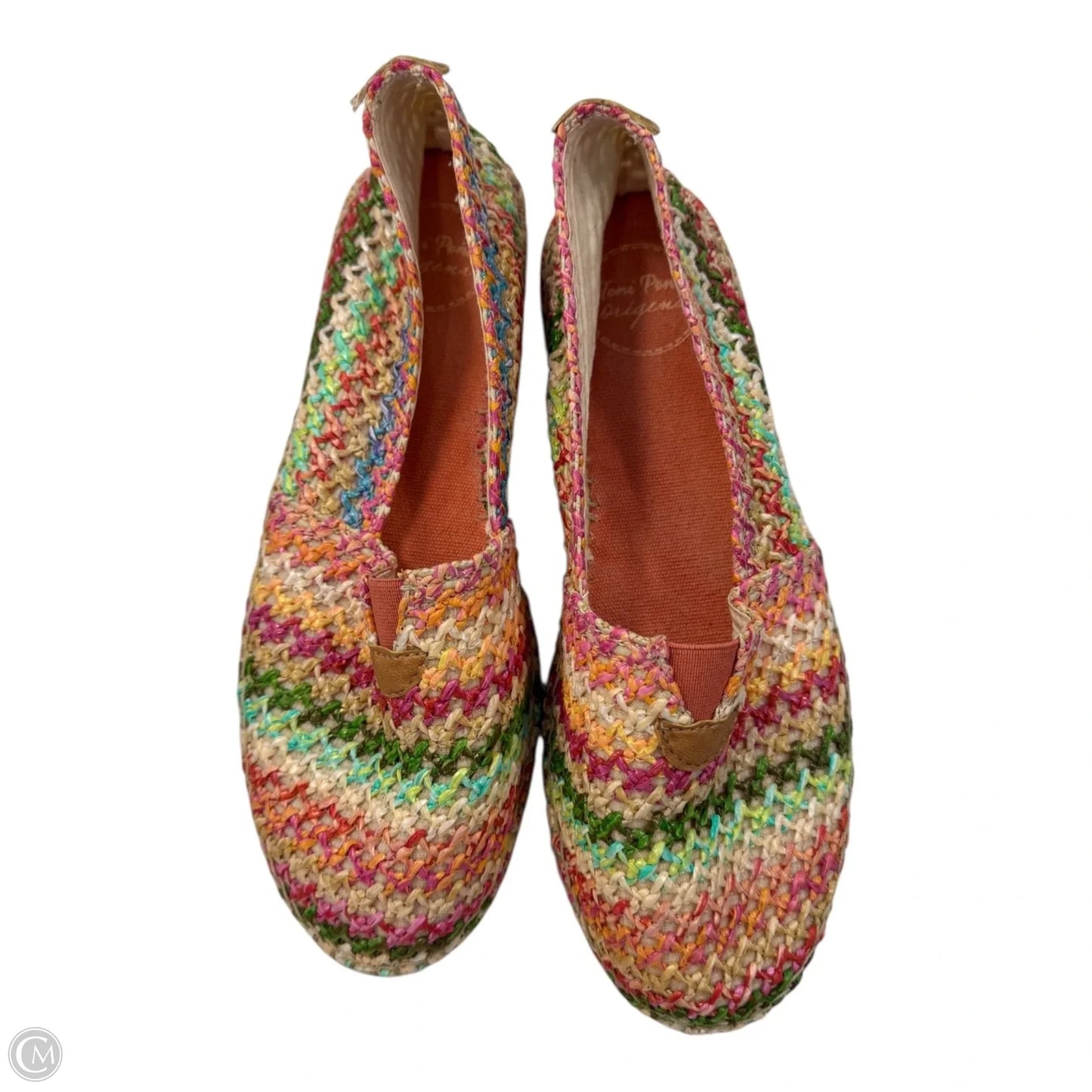 Sandals Heels Wedge By Clothes Mentor In Multi-colored, Size: 8.5