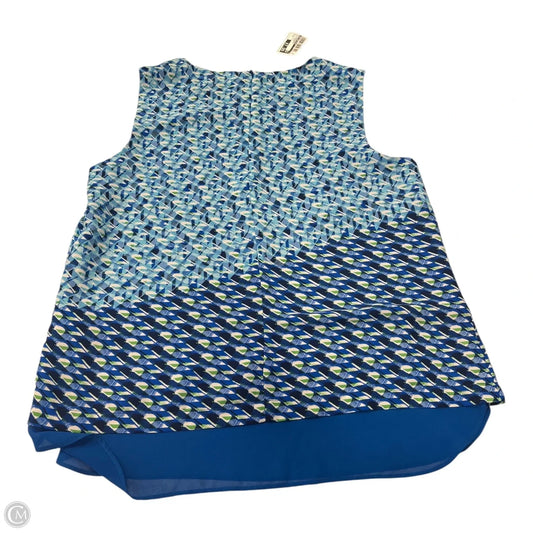 Top Sleeveless By Rose And Olive In Blue & Green, Size: M