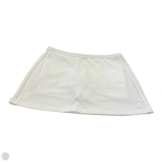 Skort By Adidas In White, Size: Xl