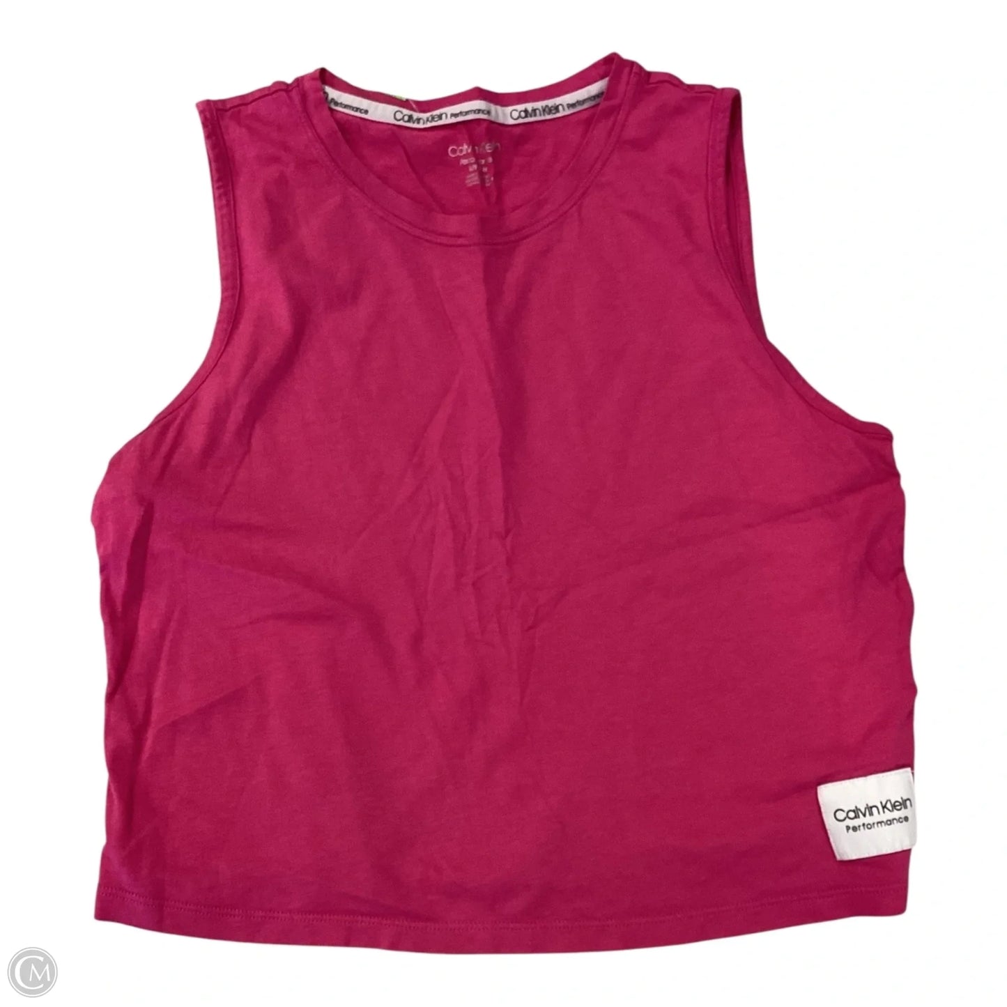 Athletic Tank Top By Calvin Klein In Pink, Size: S