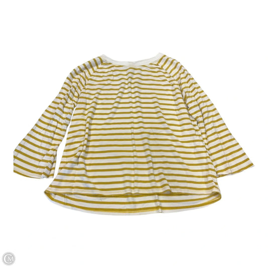Top Long Sleeve By Cabi In Striped Pattern, Size: M