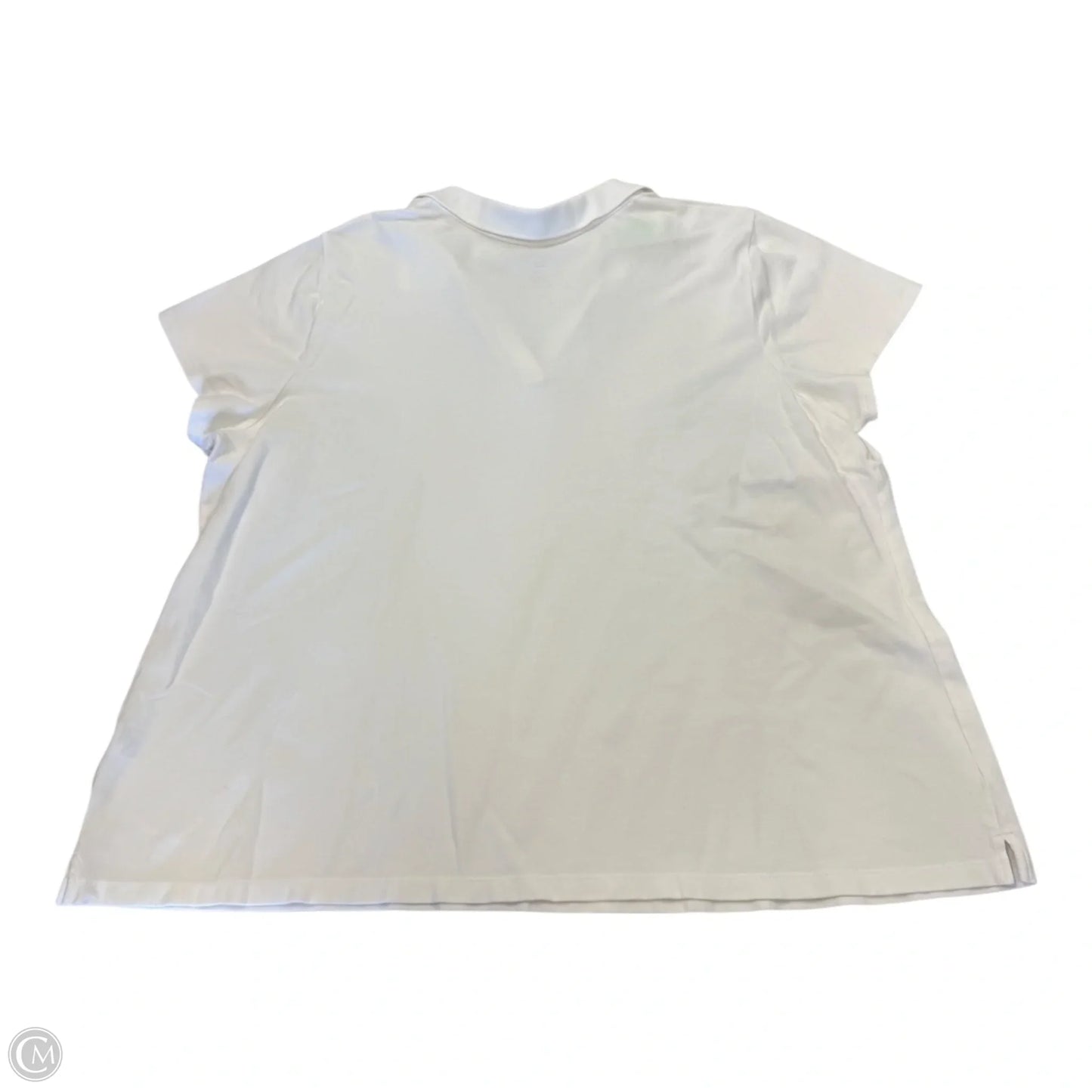 Top Short Sleeve By St Johns Bay In White, Size: 2x