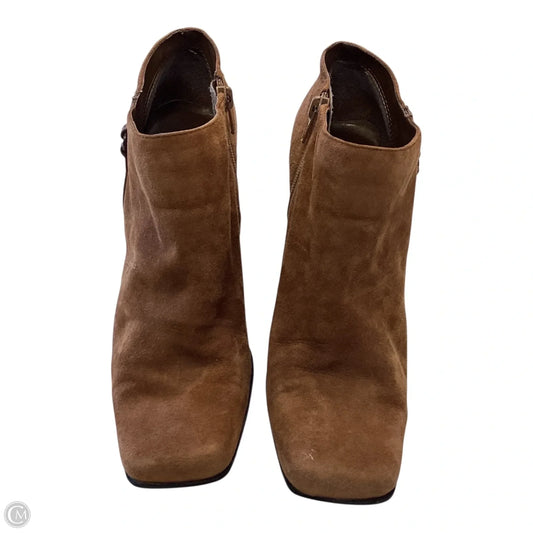 Boots Ankle Heels By Bandolino In Brown, Size: 7.5