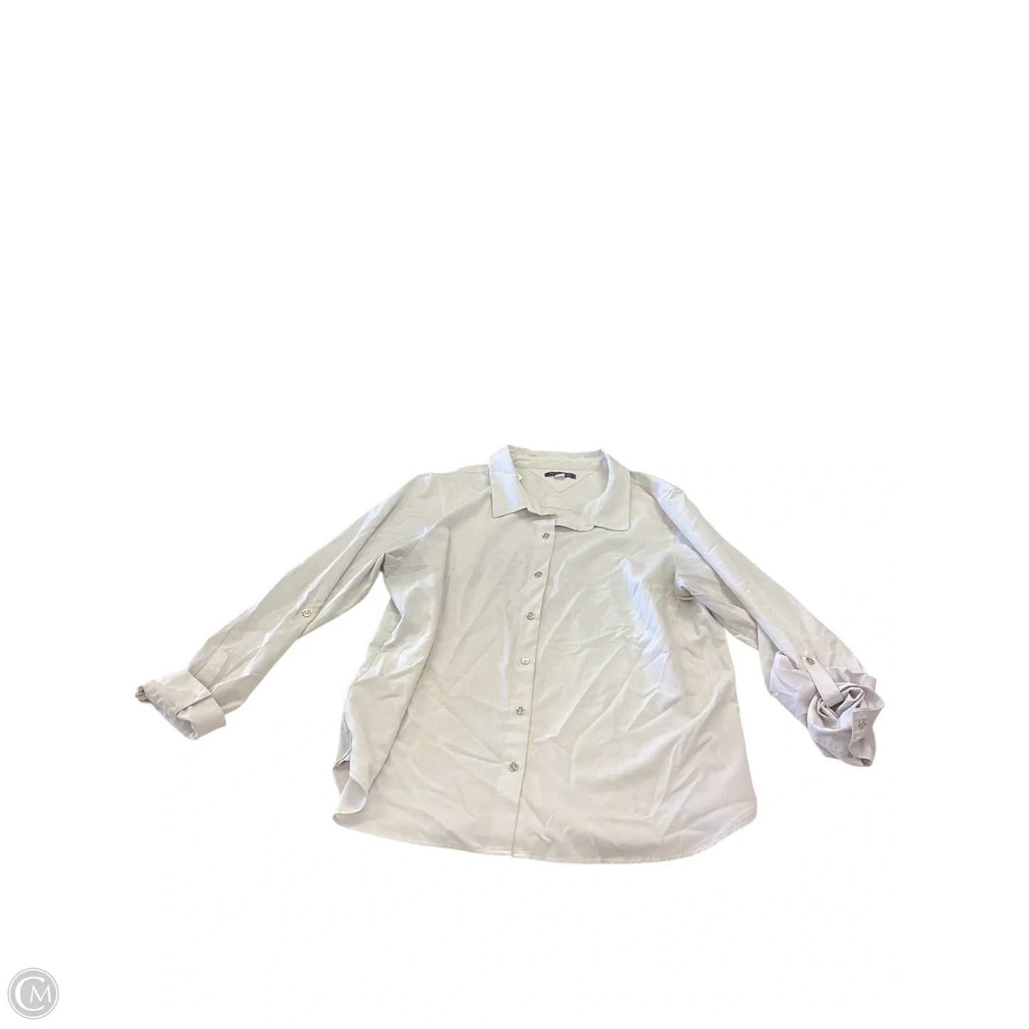 Top Long Sleeve By Tommy Hilfiger In Cream, Size: Xl