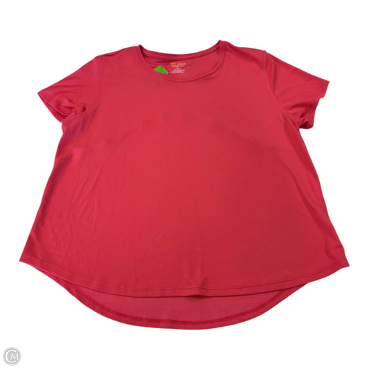 Top Short Sleeve By Tek Gear In Coral, Size: L