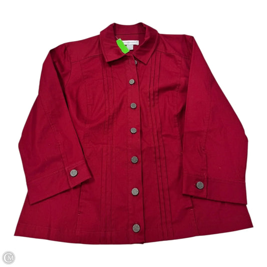 Jacket Other By Christopher And Banks In Red, Size: S