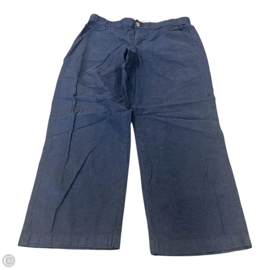 Pants Cropped By Liz Claiborne In Blue, Size: Mp