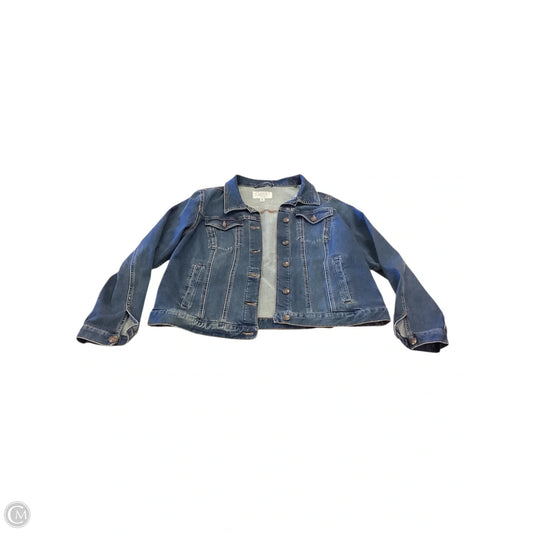 Jacket Denim By Time And Tru In Blue, Size: Xxl