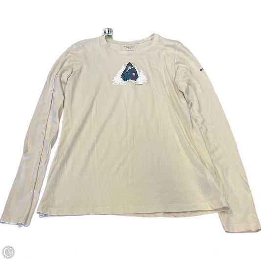 Top Long Sleeve Basic By Columbia In Cream, Size: M