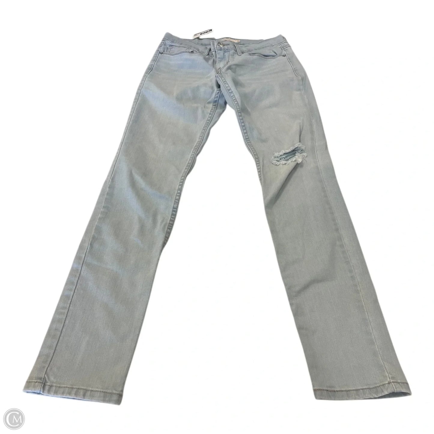 Jeans Skinny By Levis In Blue, Size: 28